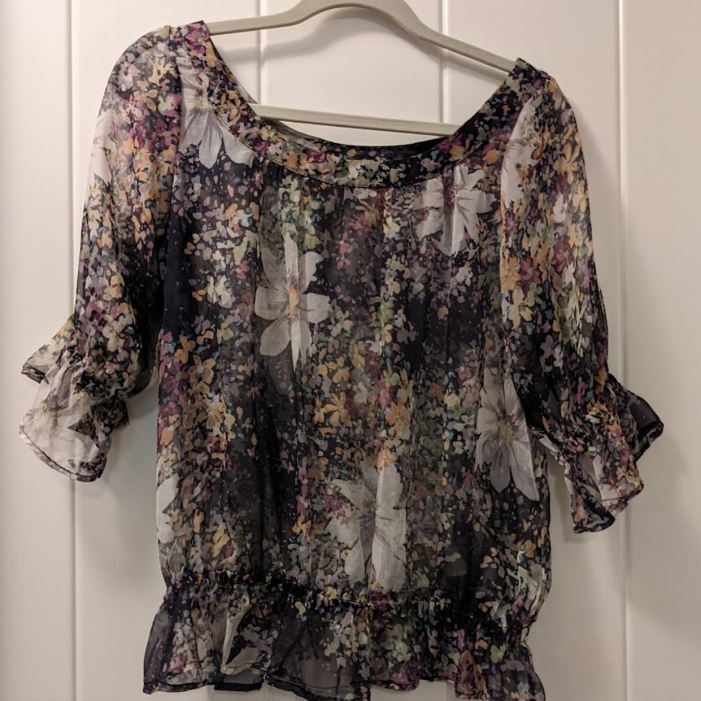 Pretty Sheer Floral Top
